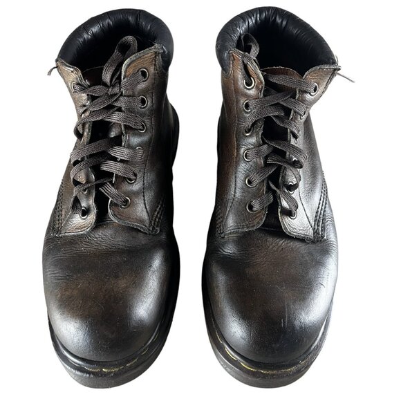 Dr Martens 939 Mens Size 9 W Womens 10 Boots Brown Leather 6 Eyes England main image 8